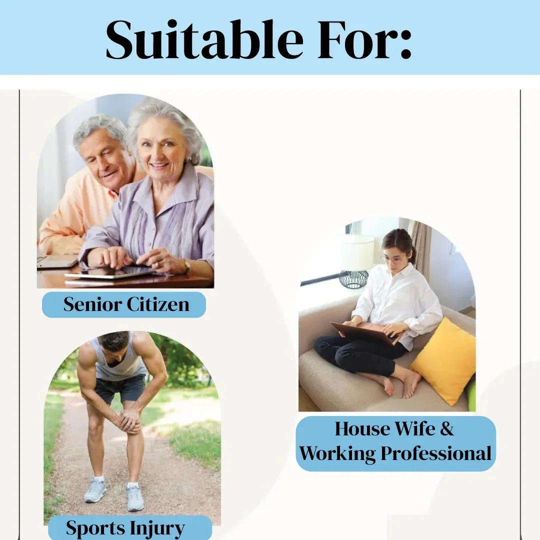 Knee Heating Pad Electric Orthopedic for Pain Relief Knee Wrap Thermal Therapy for Arthritis Ankle Elbow Joint Adjustable (Free Size) JSB H11