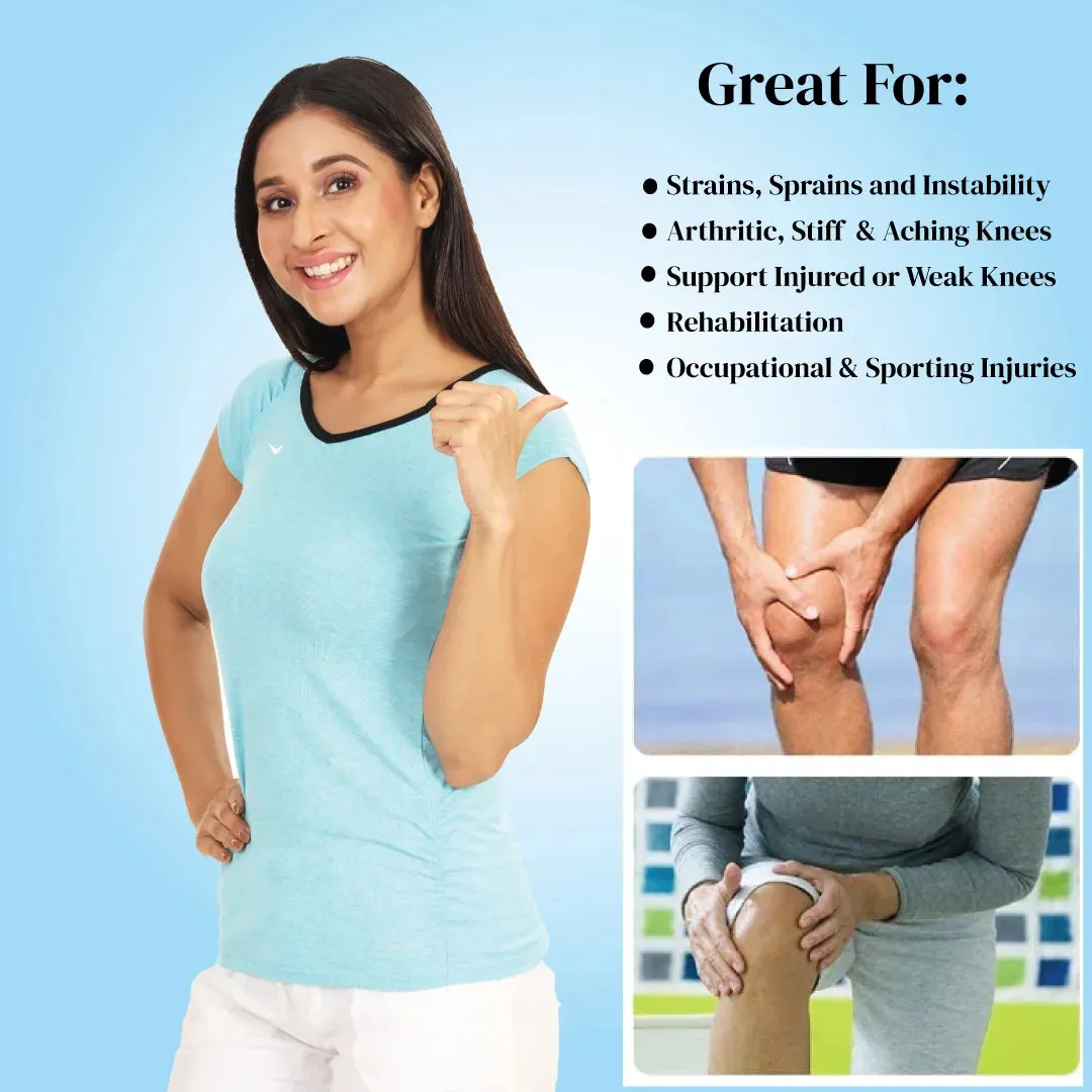 Knee Heating Pad Electric Orthopedic for Pain Relief Knee Wrap Thermal Therapy for Arthritis Ankle Elbow Joint Adjustable (Free Size) JSB H11