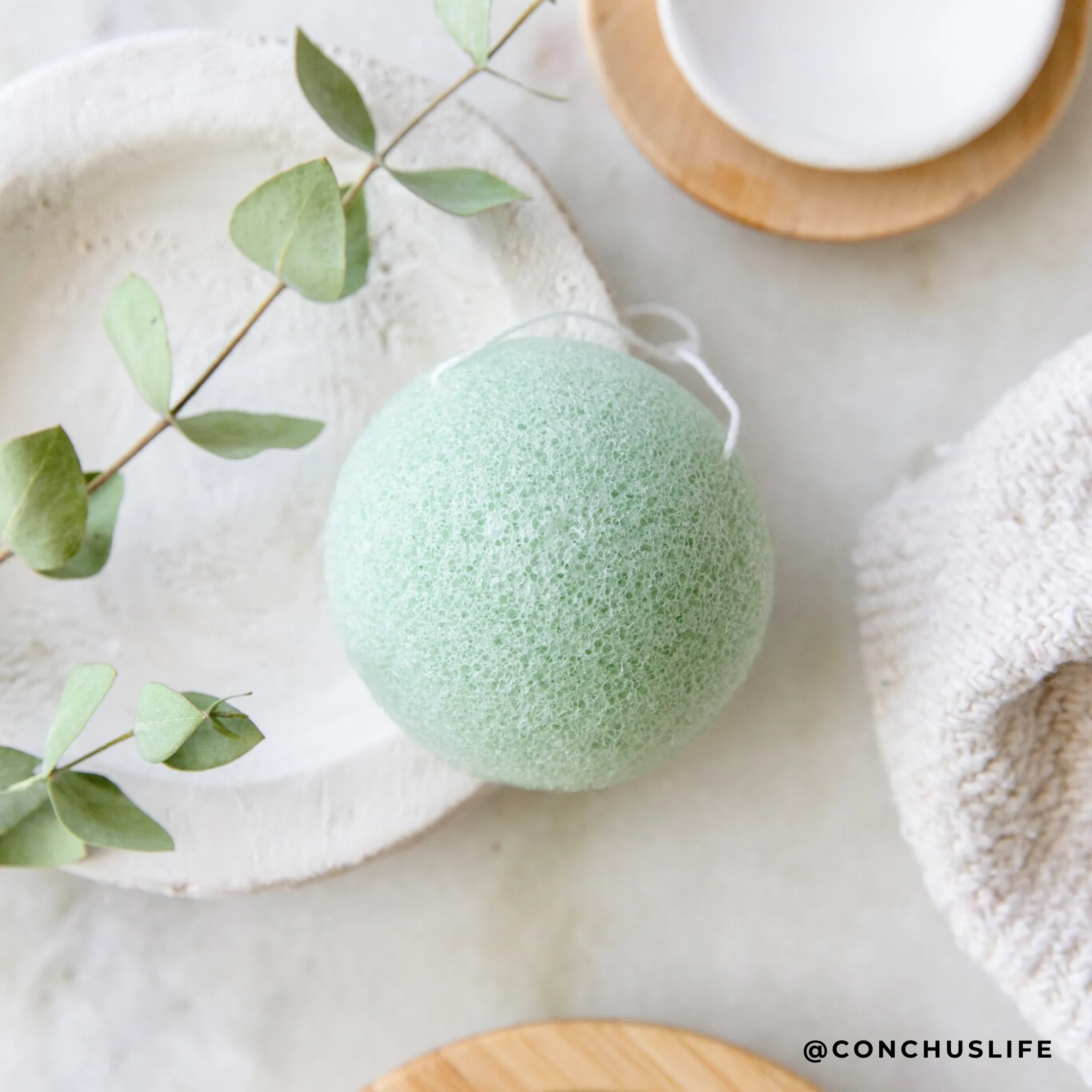 Konjac Facial Sponge: Green