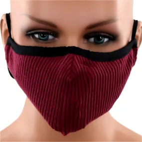 La Fiorentina Stylish Ribbed Face Mask (PM2.5 Filter Included) - Multiple Colors