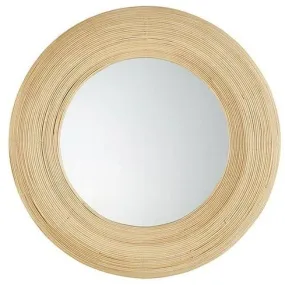Light Bamboo Wall Mirror