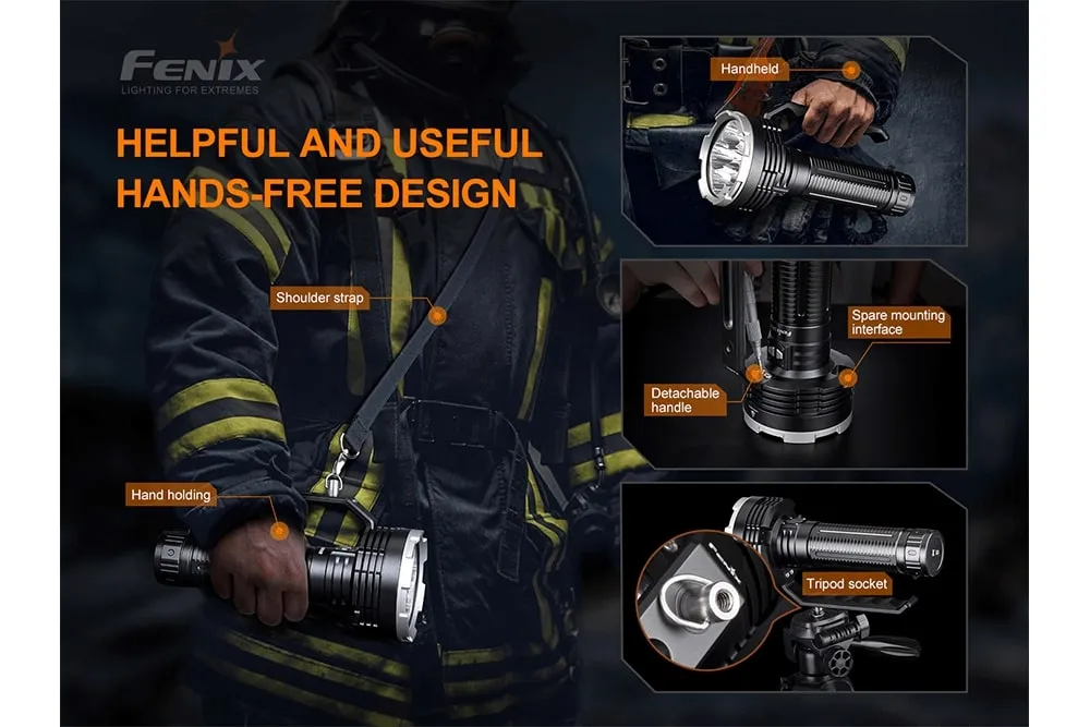 LR80R Rechargeable LED Searchlight - 18000 Lumens