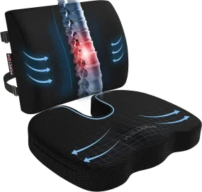 Lumbar and Seat Cushion XL - Breathable Mesh Cover