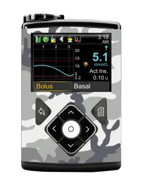 Medtronic 640/670/780G Pump Sticker (Snow Camo)