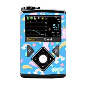 Medtronic 640/670/780G Pump Sticker (Unicorns & Rainbows)