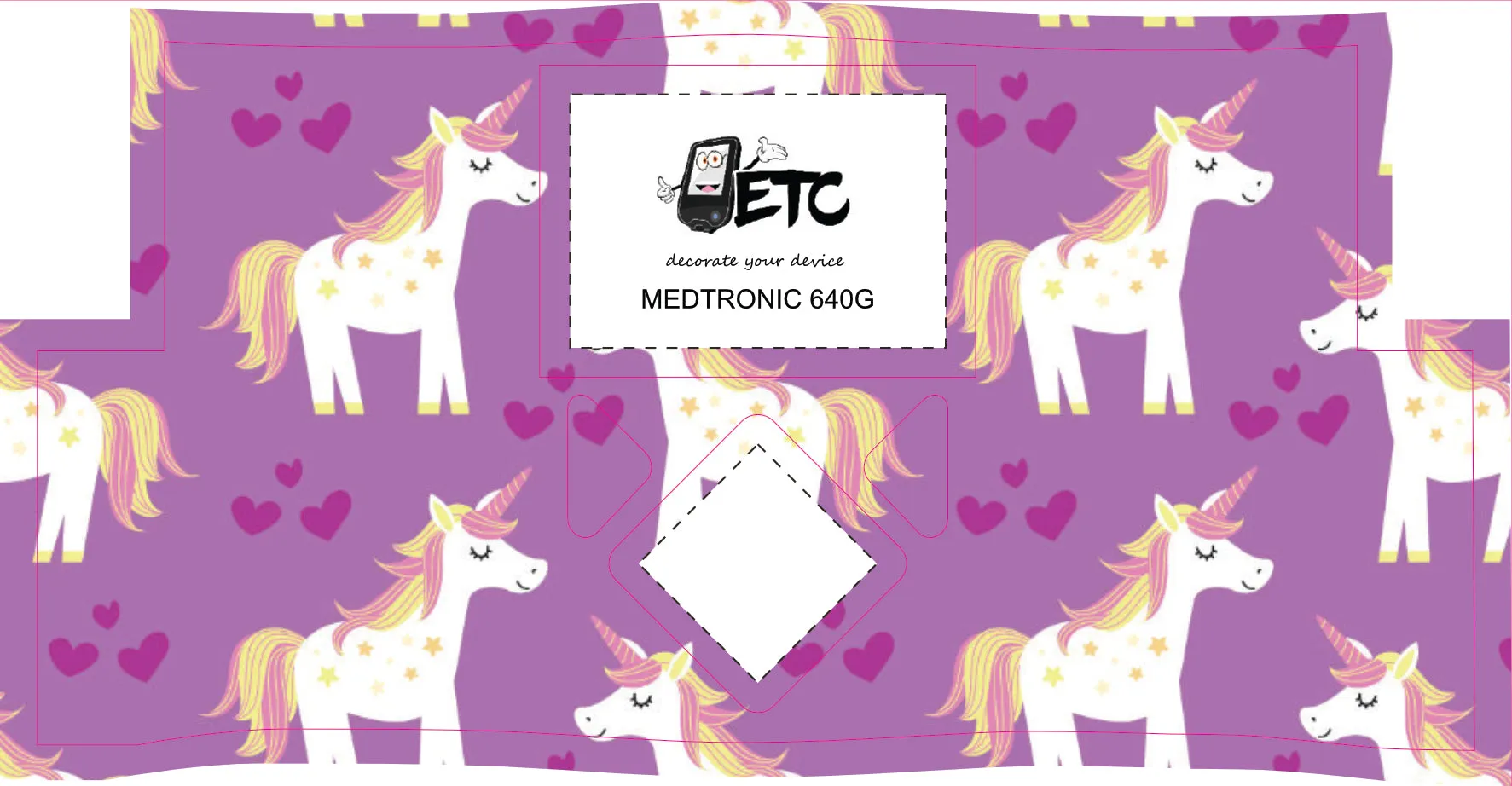 Medtronic 640/670/780G Pump Sticker (Unicorns)