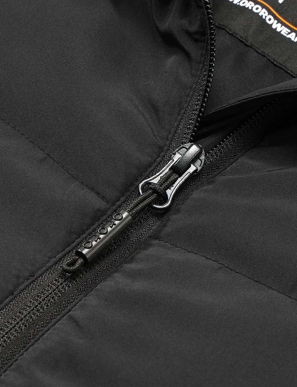 Men's Heated Golf Jacket With Zip-Off Sleeves - Black