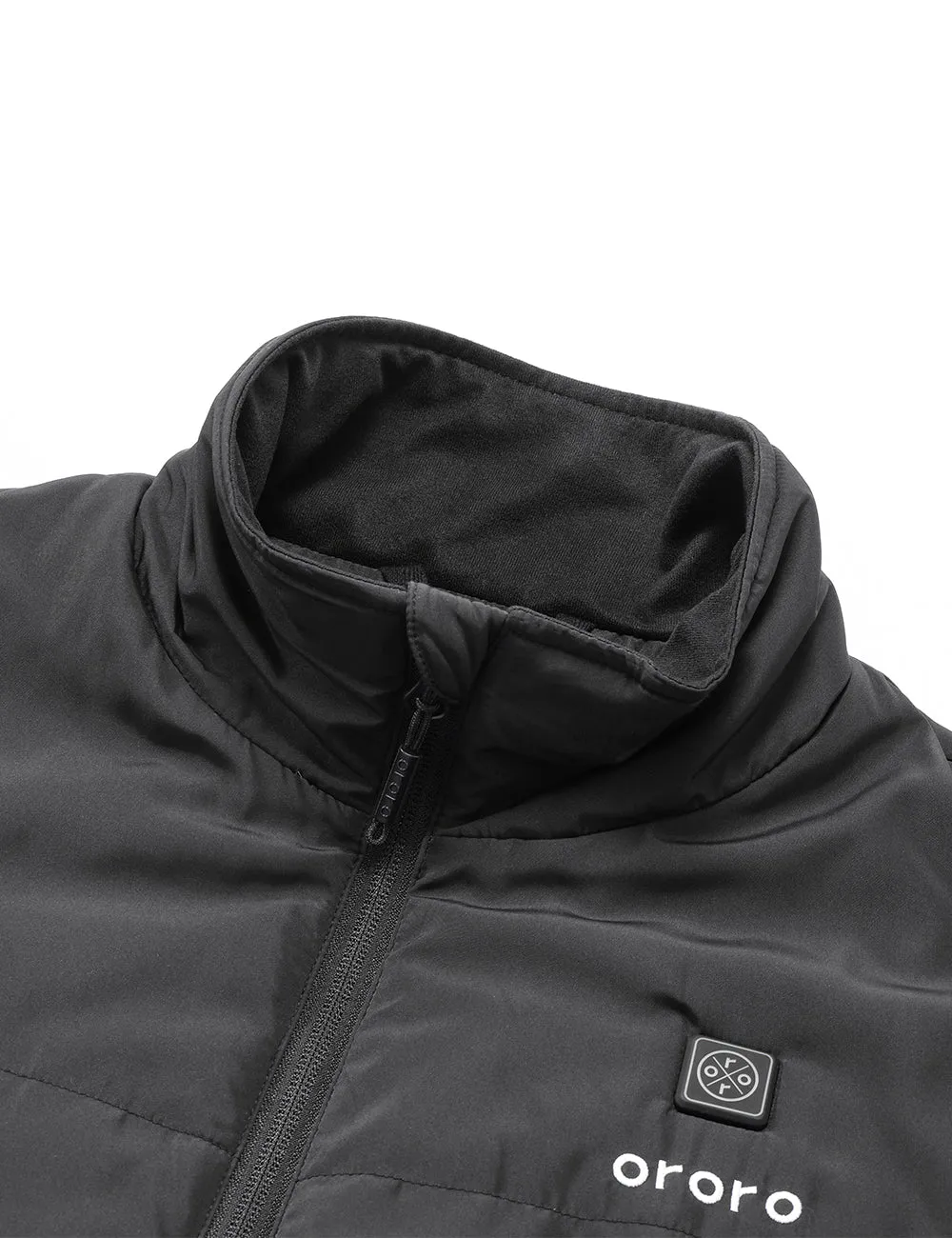 Men's Heated Golf Jacket With Zip-Off Sleeves - Black