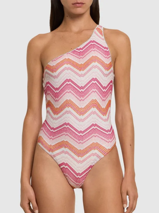 Missoni   Lurex printed one piece swimsuit 