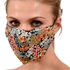 Multi Colored Floral Print Face Mask