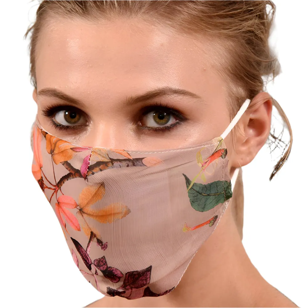 Multi Colored Nature Print Face Mask