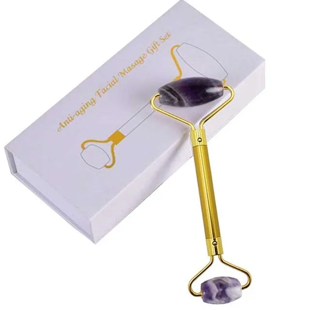 Natural Amethyst Gua Sha Jade Roller