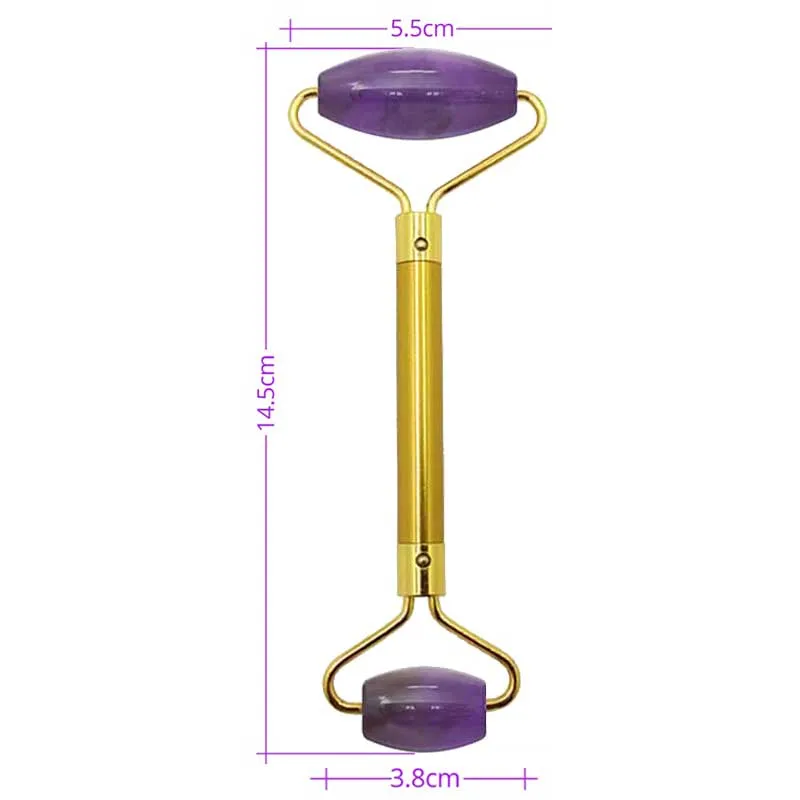 Natural Amethyst Gua Sha Jade Roller