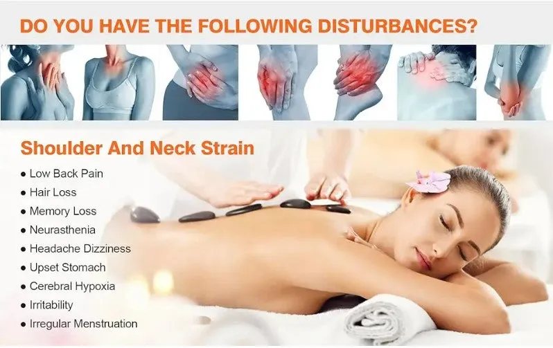 Portable Hot Stones Massage Kit - 20 pcs