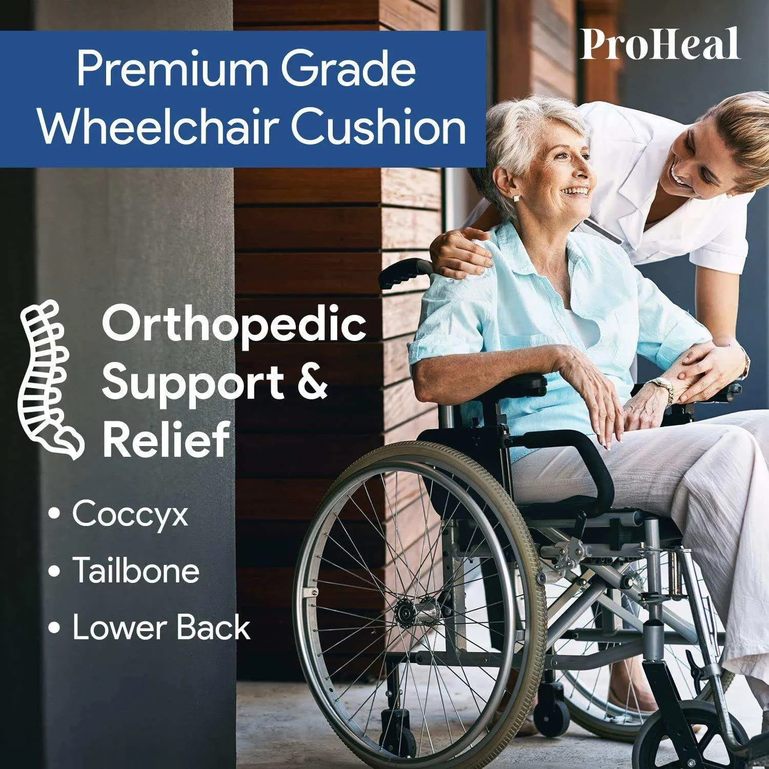 Pressure Relief Foam Wheelchair Cushion