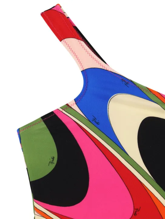Pucci   Printed Lycra one-piece swimsuit 