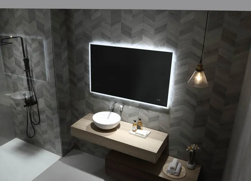Remer Kara Backlit Bathroom Mirror - Optional Bluetooth Audio