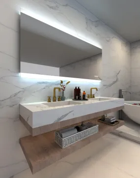 Remer Miro Backlit Bathroom Mirror - Optional Bluetooth Audio