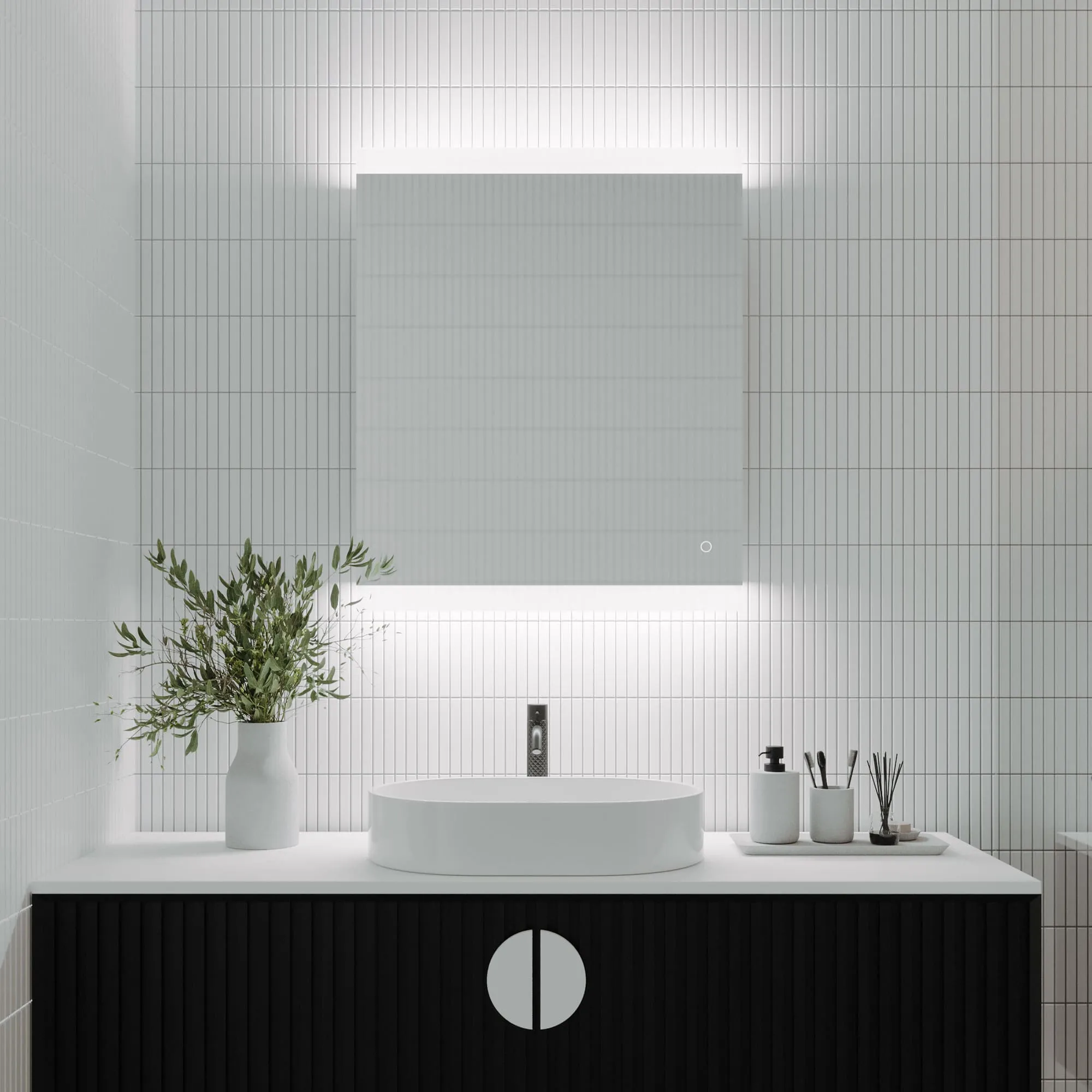 Remer Miro Backlit Bathroom Mirror - Optional Bluetooth Audio