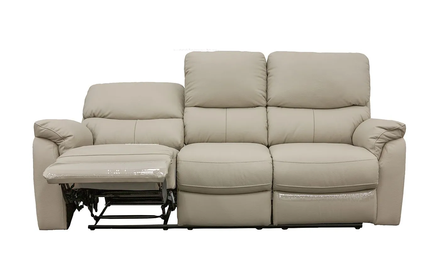 Salvador 3 Piece Leather Recliner Set - Beige