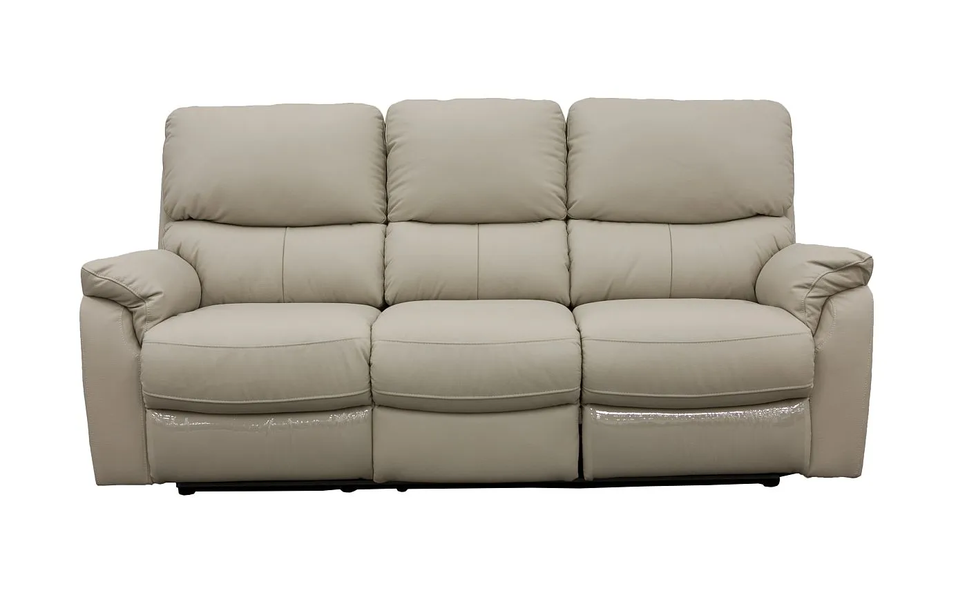 Salvador 3 Piece Leather Recliner Set - Beige
