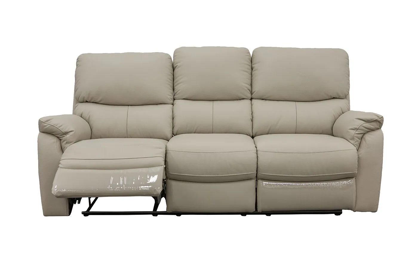Salvador 3 Piece Leather Recliner Set - Beige