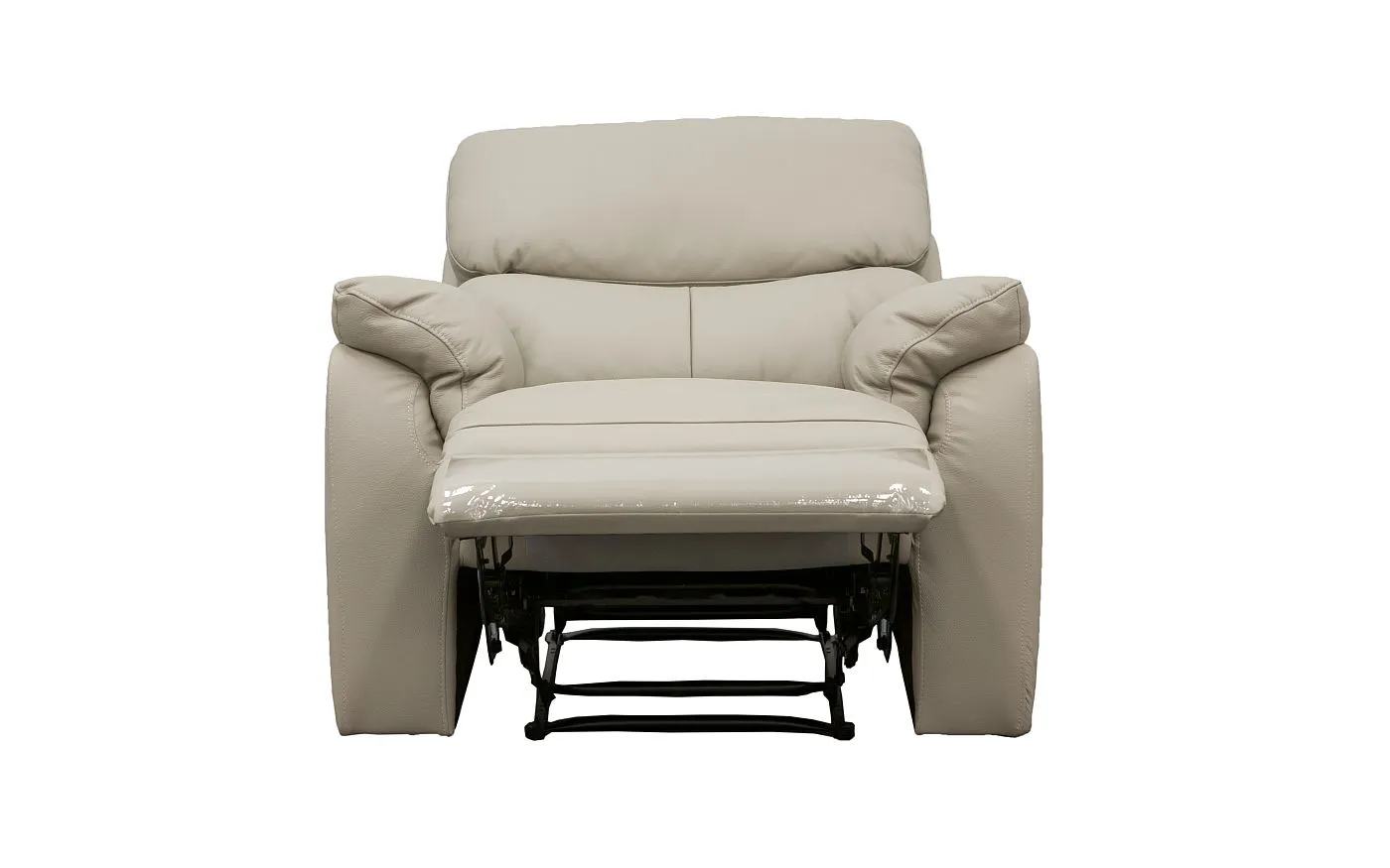 Salvador Leather Recliner Chair - Beige