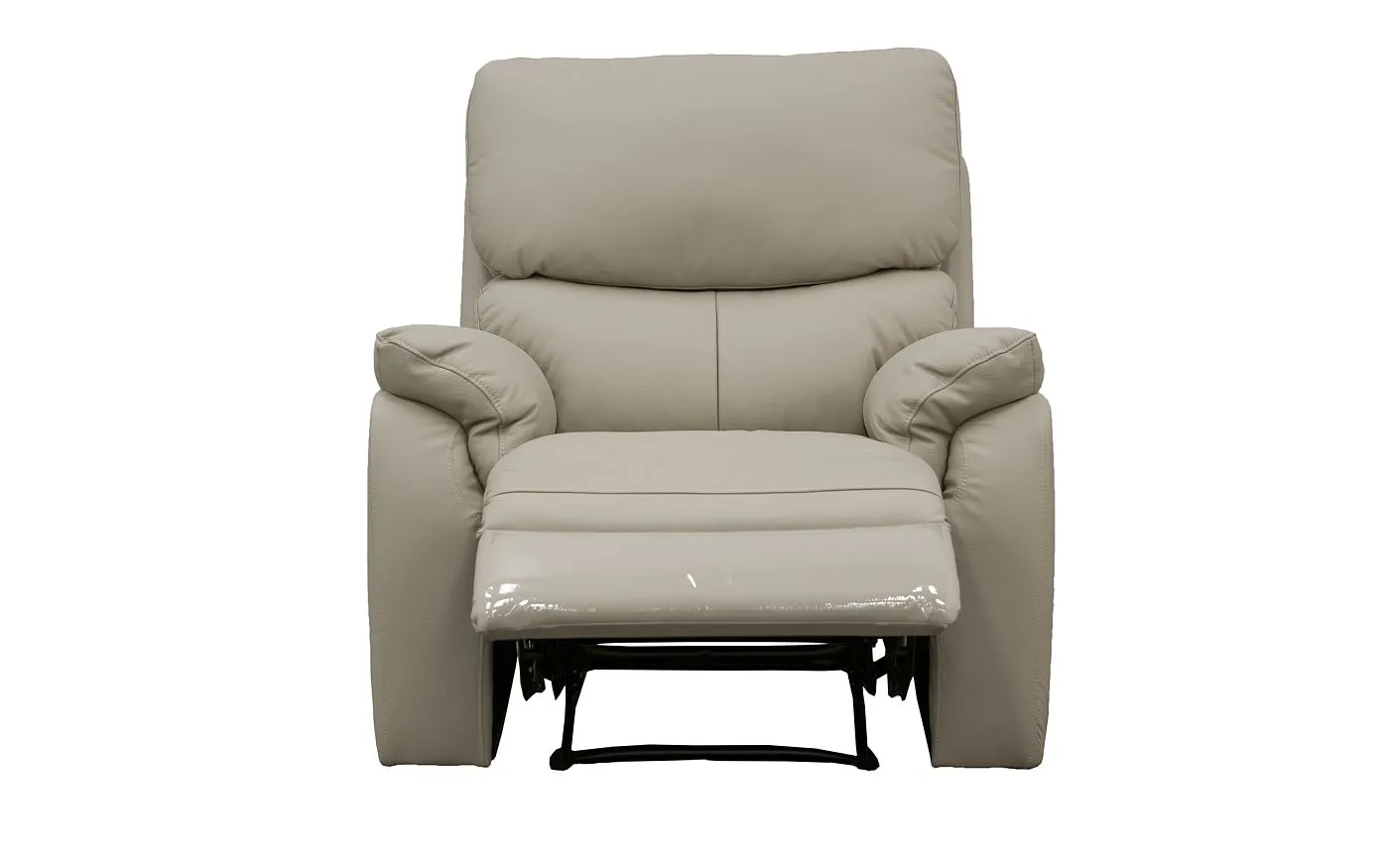 Salvador Leather Recliner Chair - Beige