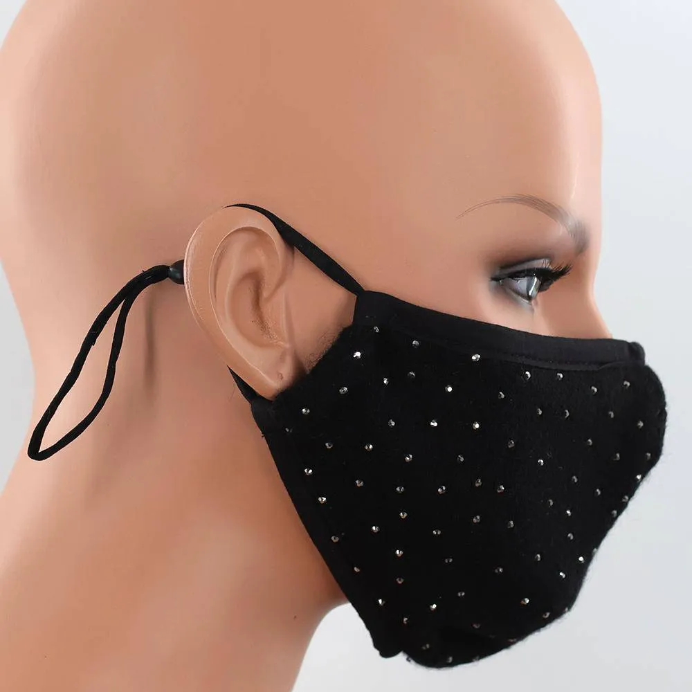 Scattered Embellished Stylish Face Mask