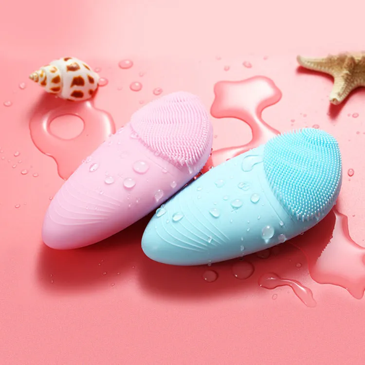 Sonic Silicone Scrubber Facial Cleansing Brush