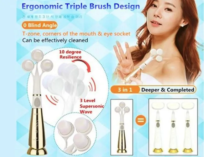 Sonic Vibration Facial Cleansing Brush