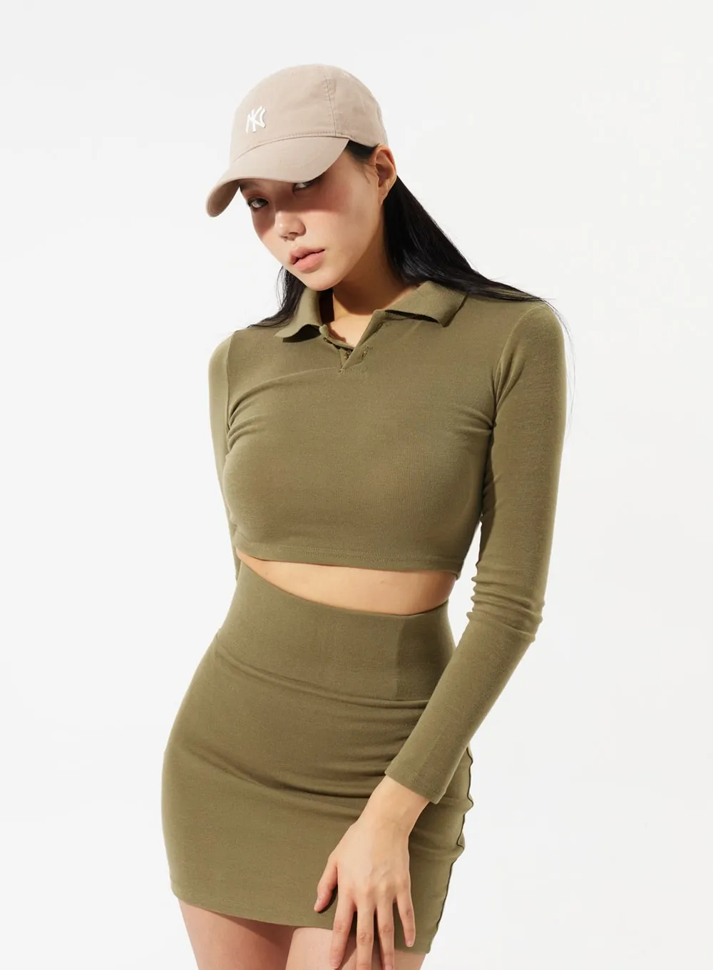 Top And Mini Skirt Set IM306