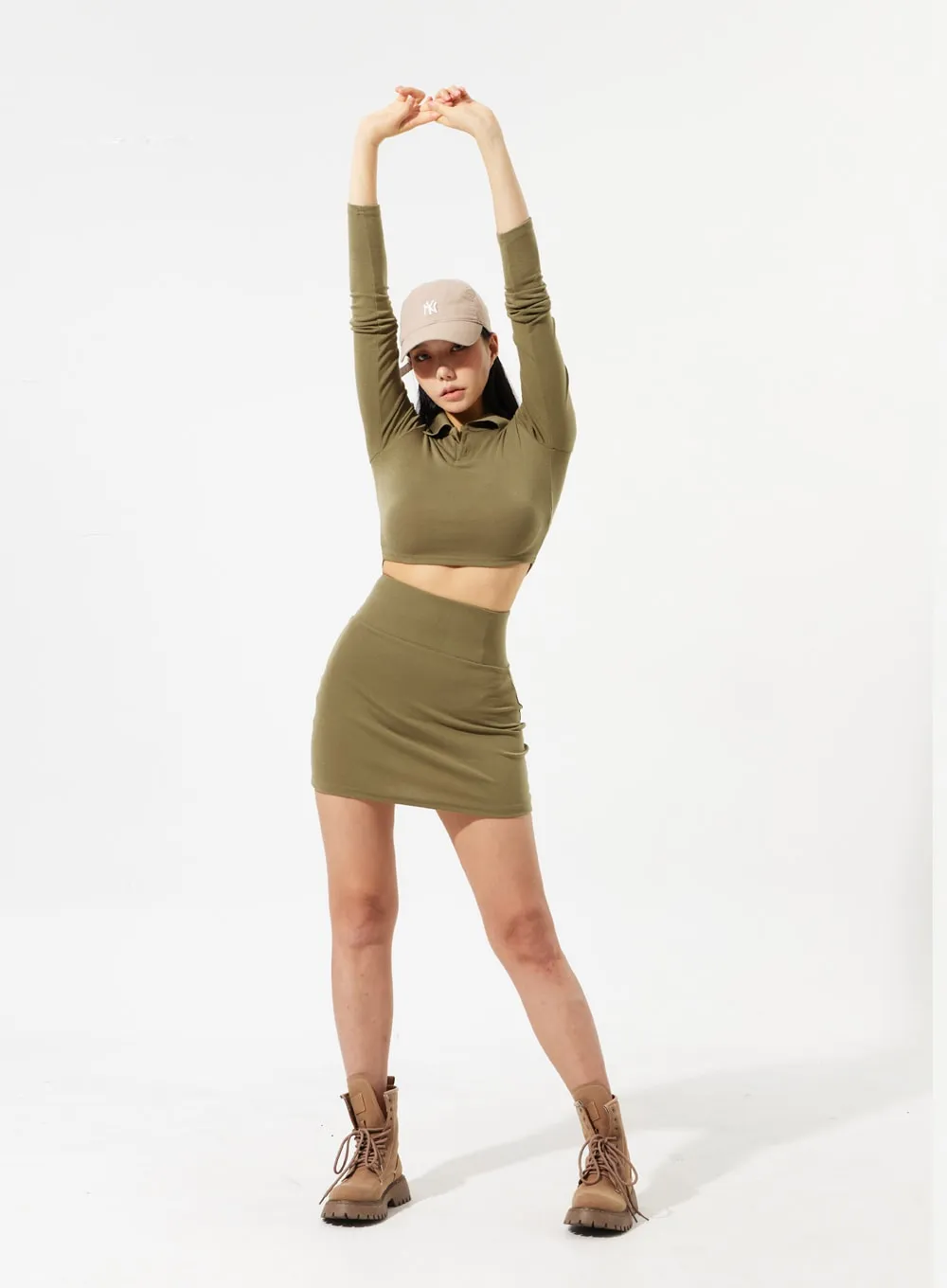 Top And Mini Skirt Set IM306
