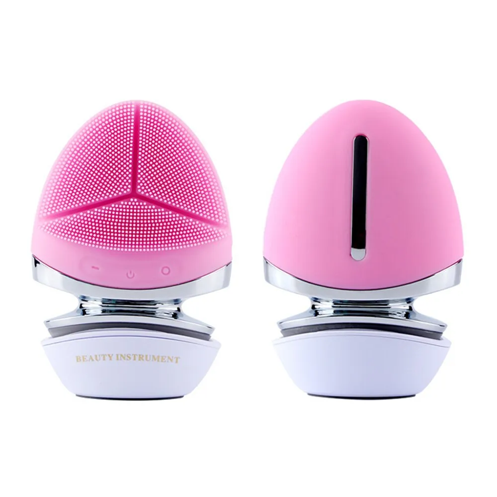 Ultrasonic Silicone Facial Cleansing Brushes Essence Importer Washing and Protecting in One Face Cleaner Beauty Appliances