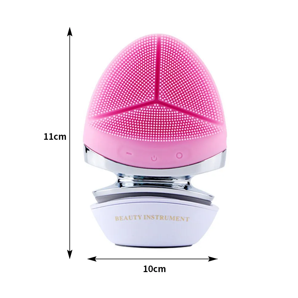 Ultrasonic Silicone Facial Cleansing Brushes Essence Importer Washing and Protecting in One Face Cleaner Beauty Appliances