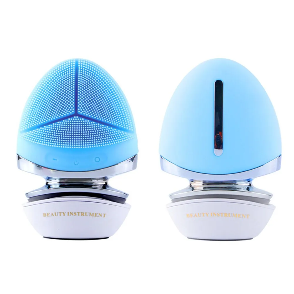 Ultrasonic Silicone Facial Cleansing Brushes Essence Importer Washing and Protecting in One Face Cleaner Beauty Appliances