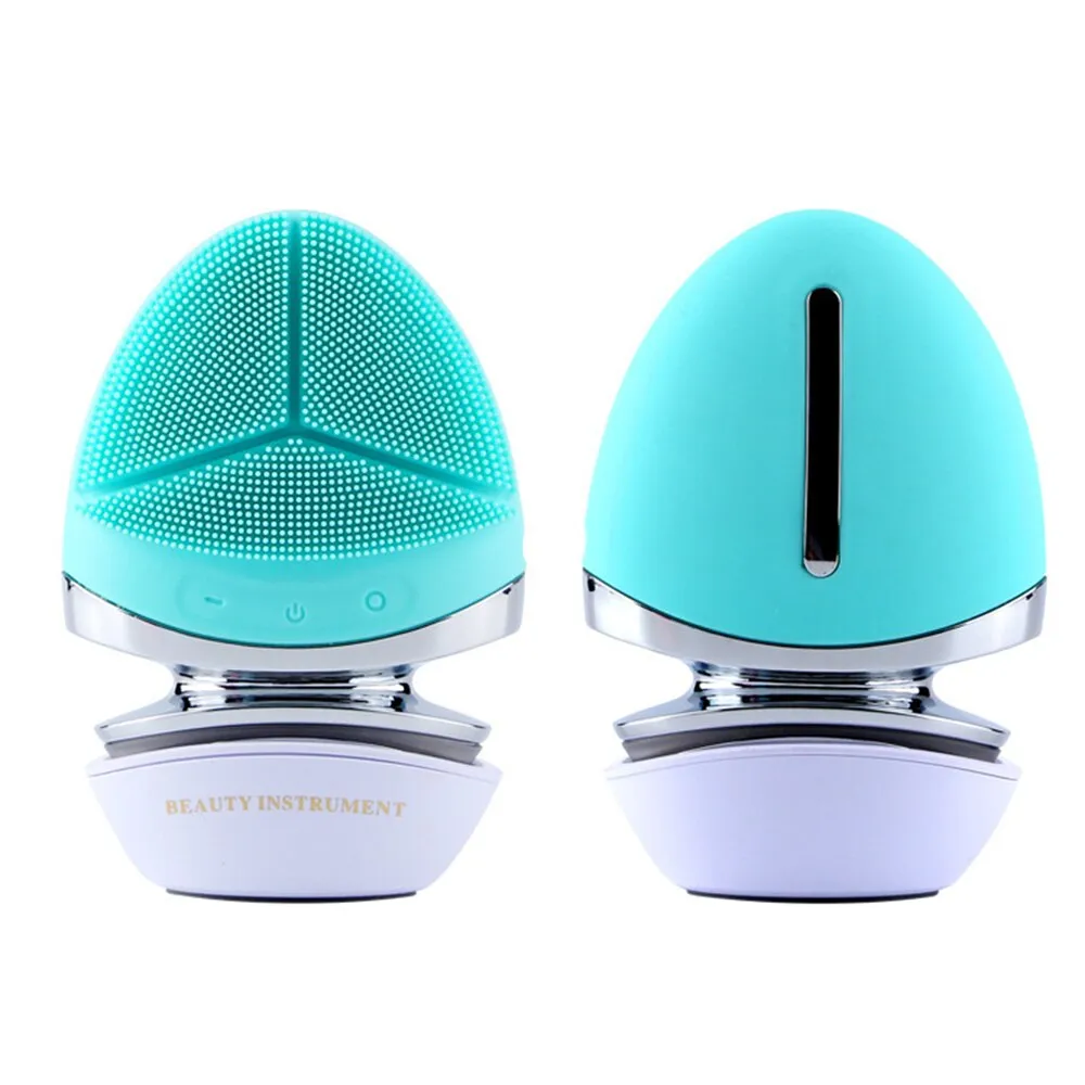 Ultrasonic Silicone Facial Cleansing Brushes Essence Importer Washing and Protecting in One Face Cleaner Beauty Appliances