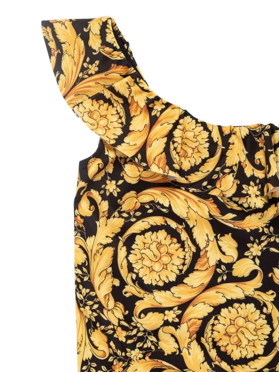 Versace   Baroque print Lycra one piece swimsuit 