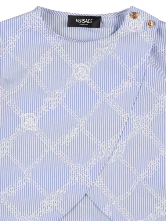 Versace   Check print cotton poplin shirt 