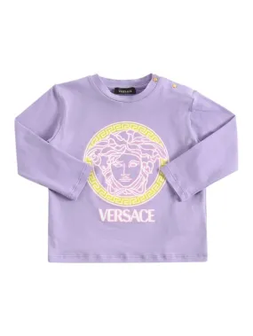 Versace   Medusa print cotton jersey t-shirt 