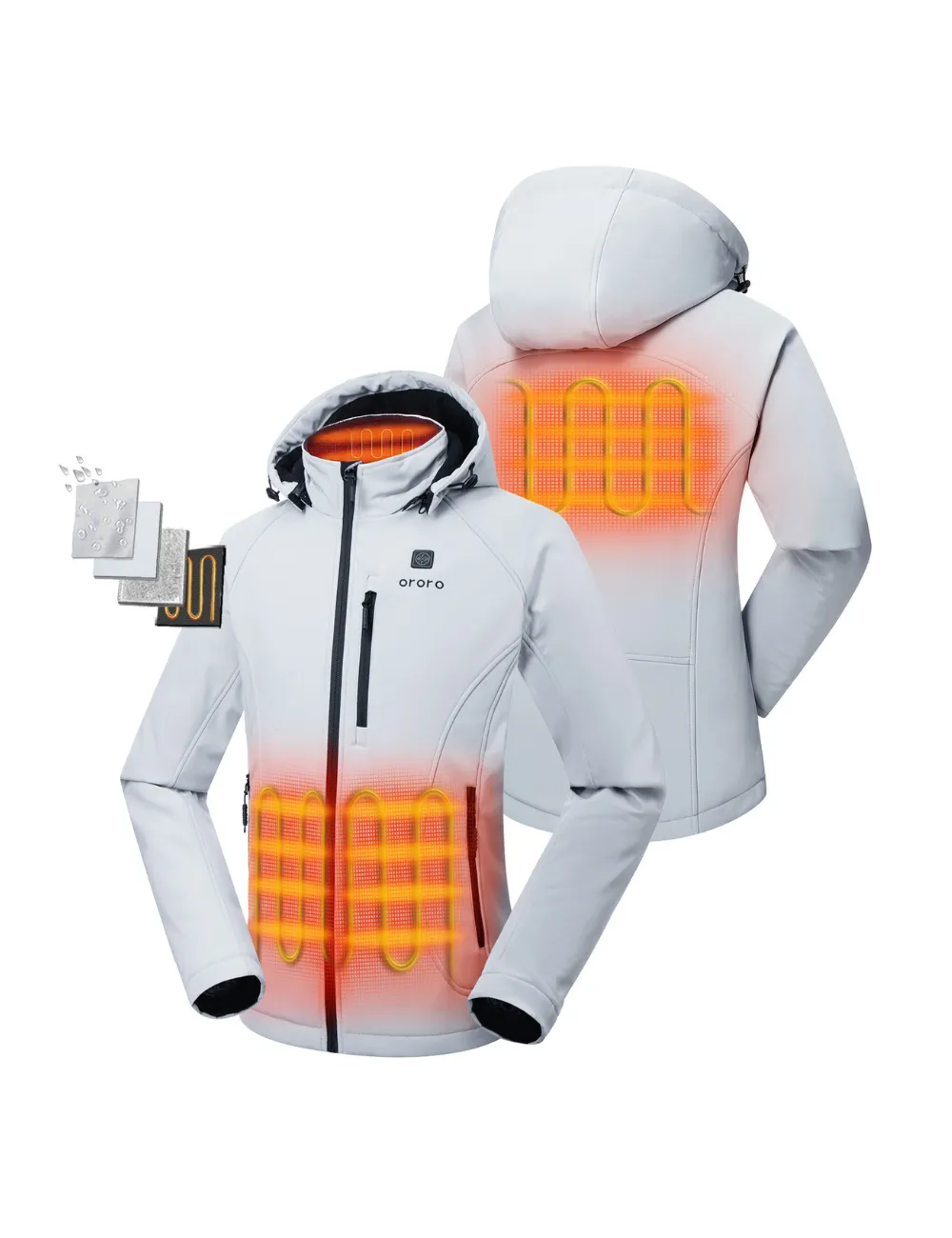 Women's Heated Jacket (4 Heating Zones)