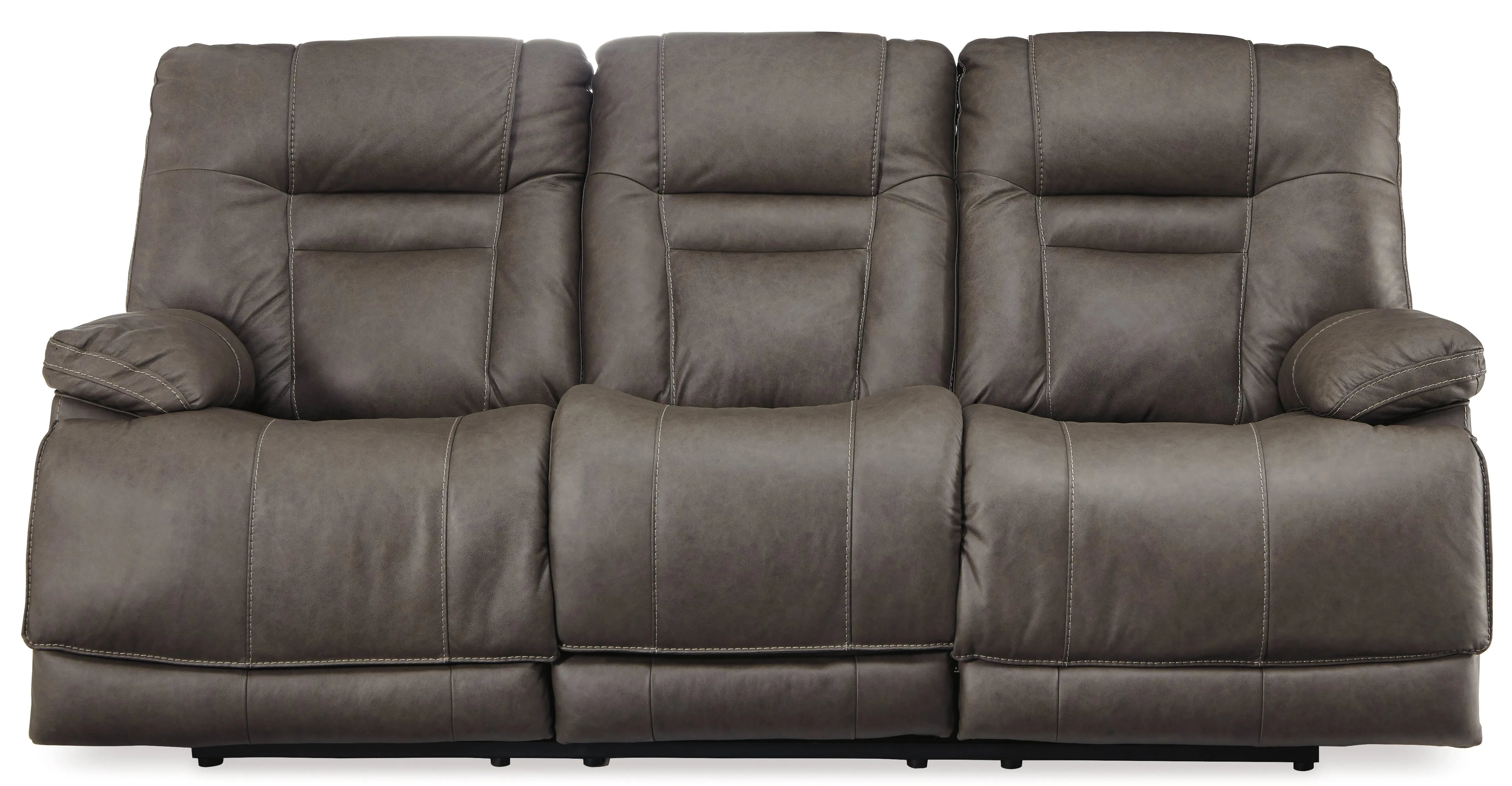 Wurstrow Sofa, Loveseat and Recliner in Smoke